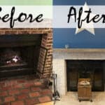 Ugly 80s Fireplace Makeover Before and After