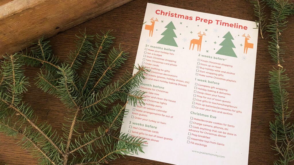 FREE Printable Christmas Prep Checklist