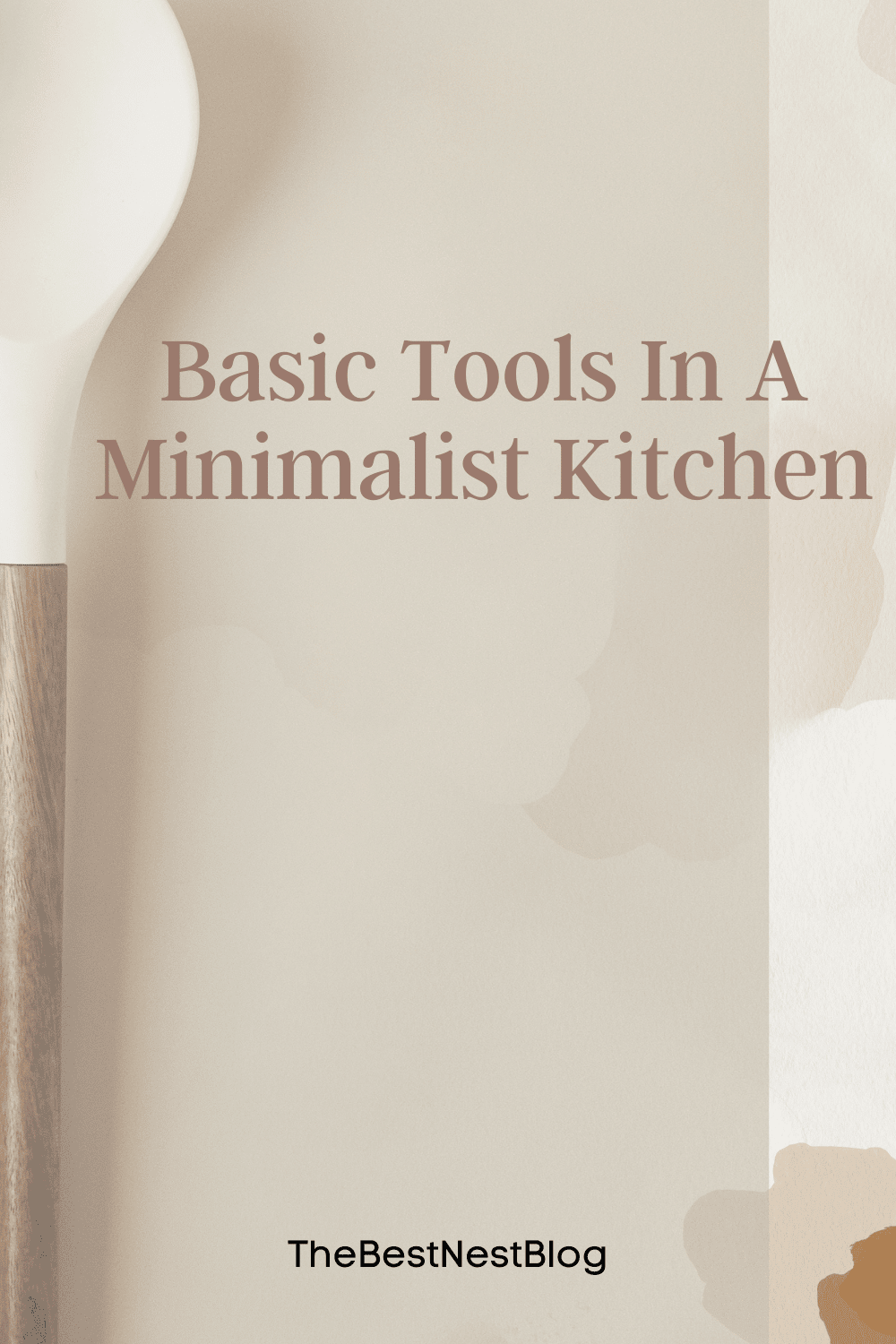 Basic Tools in a Minimalist Kitchen