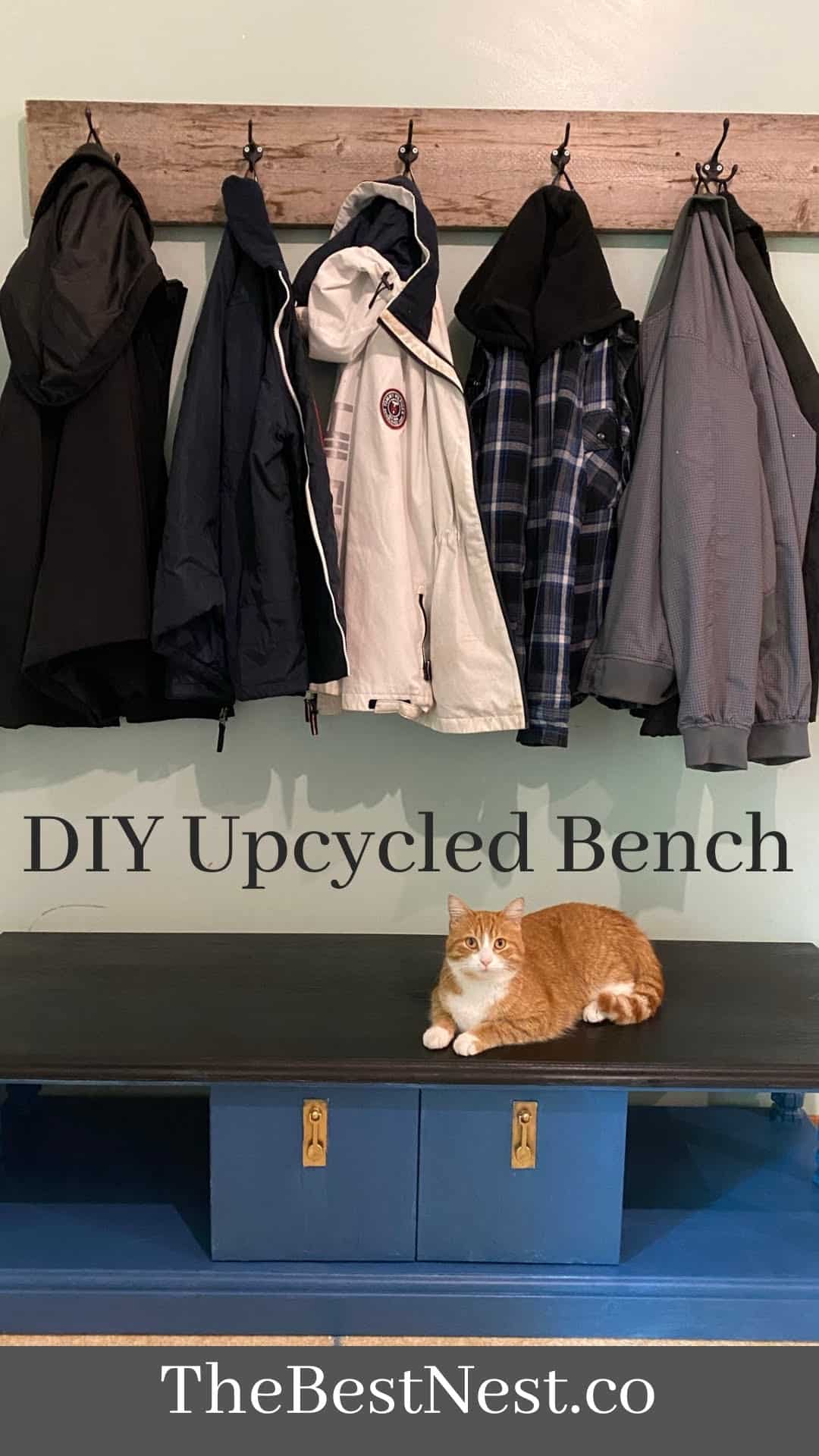 DIY Upcycled Bench From an Old TV Stand