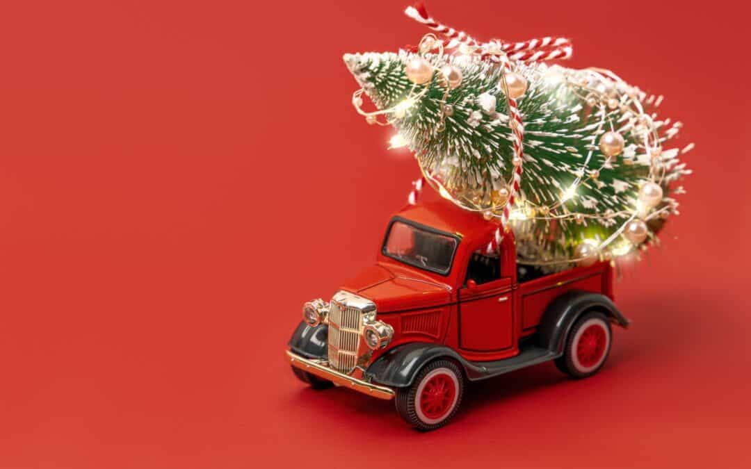 Christmas Red Truck Decor Ideas