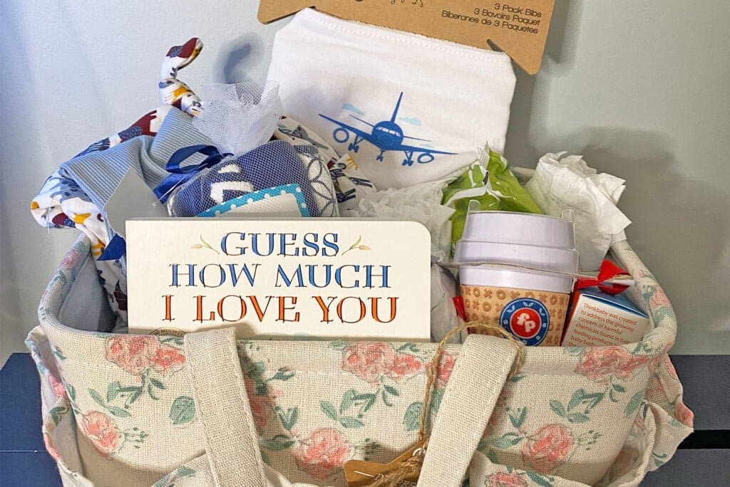 Newborn Baby Gift Basket Idea