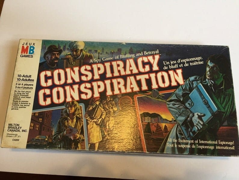 80s conspiracy theory board game Conspiracy Conspiration