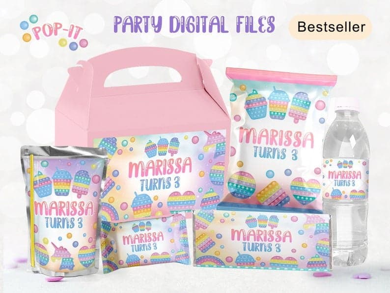 Printable Label Pack party favours