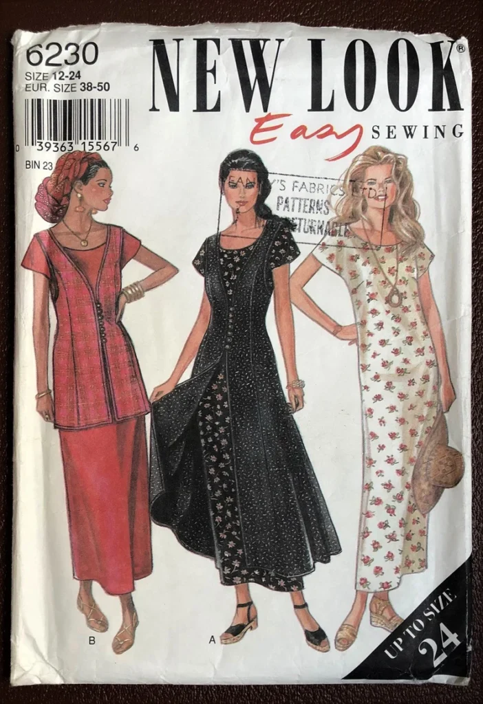 vintage 90s dress pattern