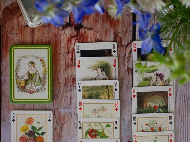 Playing cards to enjoy solo while camping