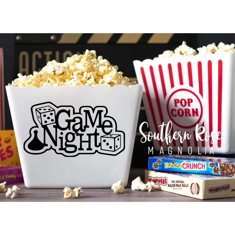 Personalized Popcorn Tub