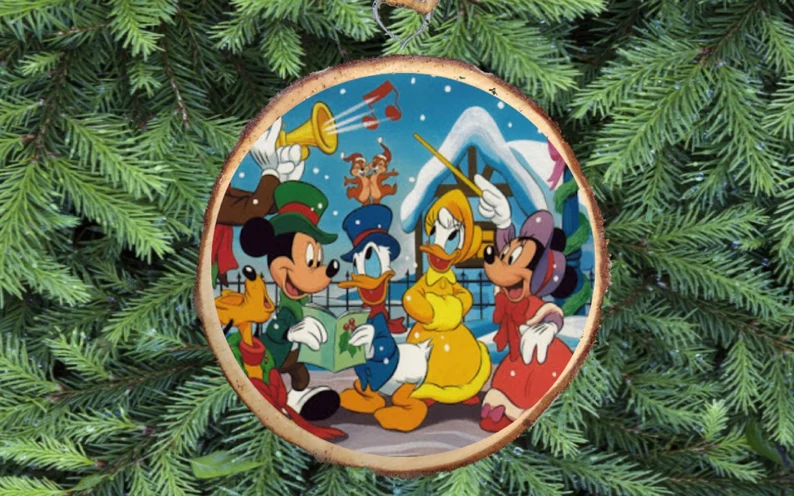 Mickey and Friends Carolling Tree Ornament