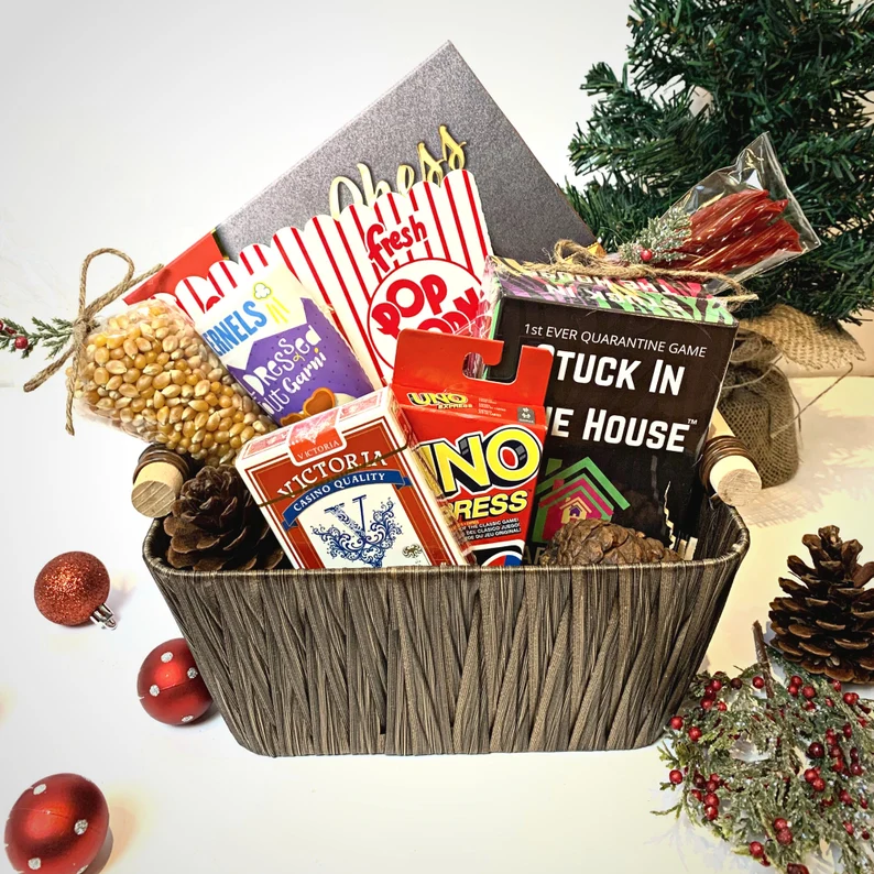 Stuck at Home Themed Gift Basket