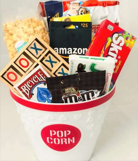 Movie and Game Night Gift Basket
