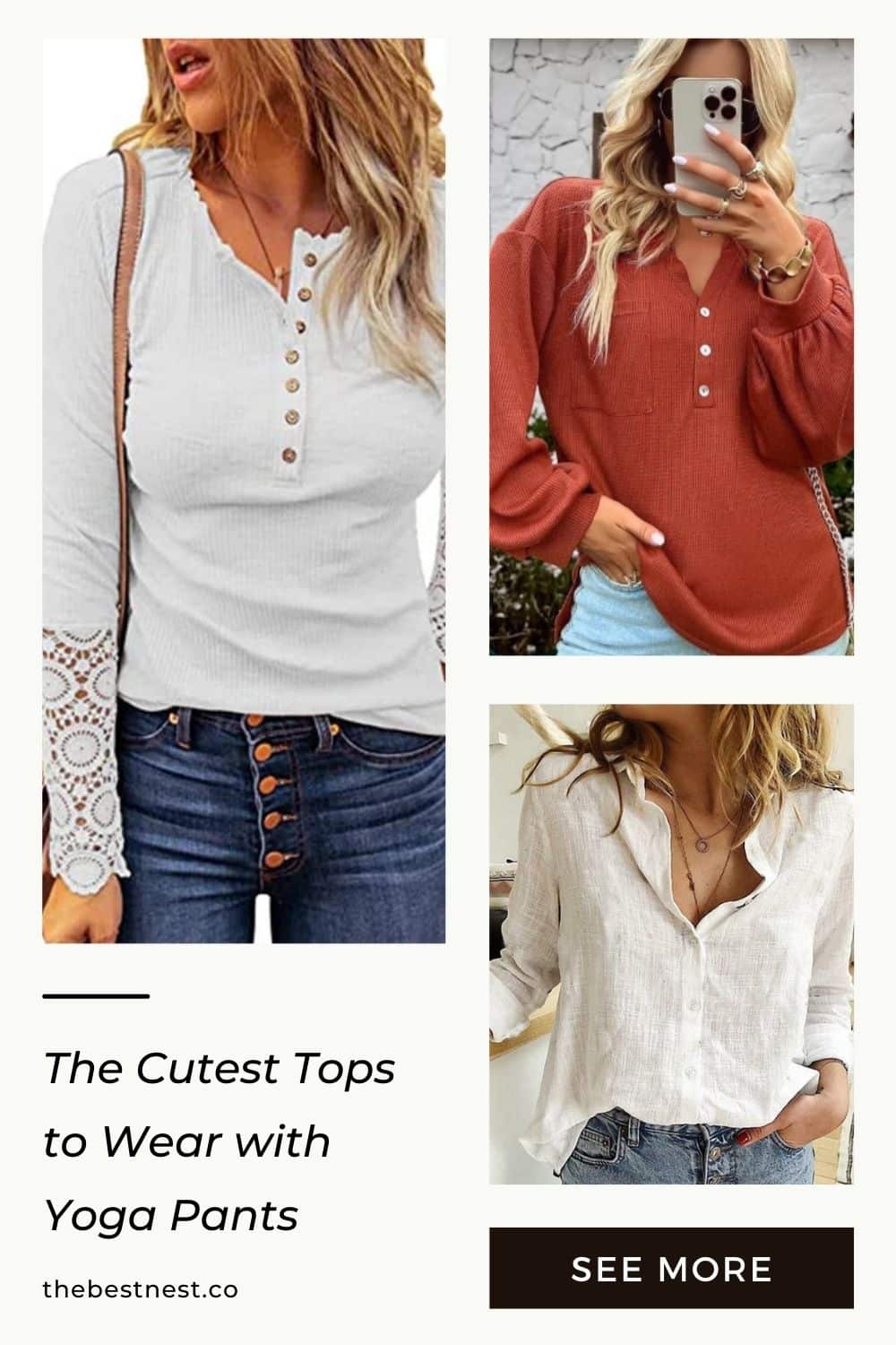 The Cutest Tops to Wear With Yoga Pants