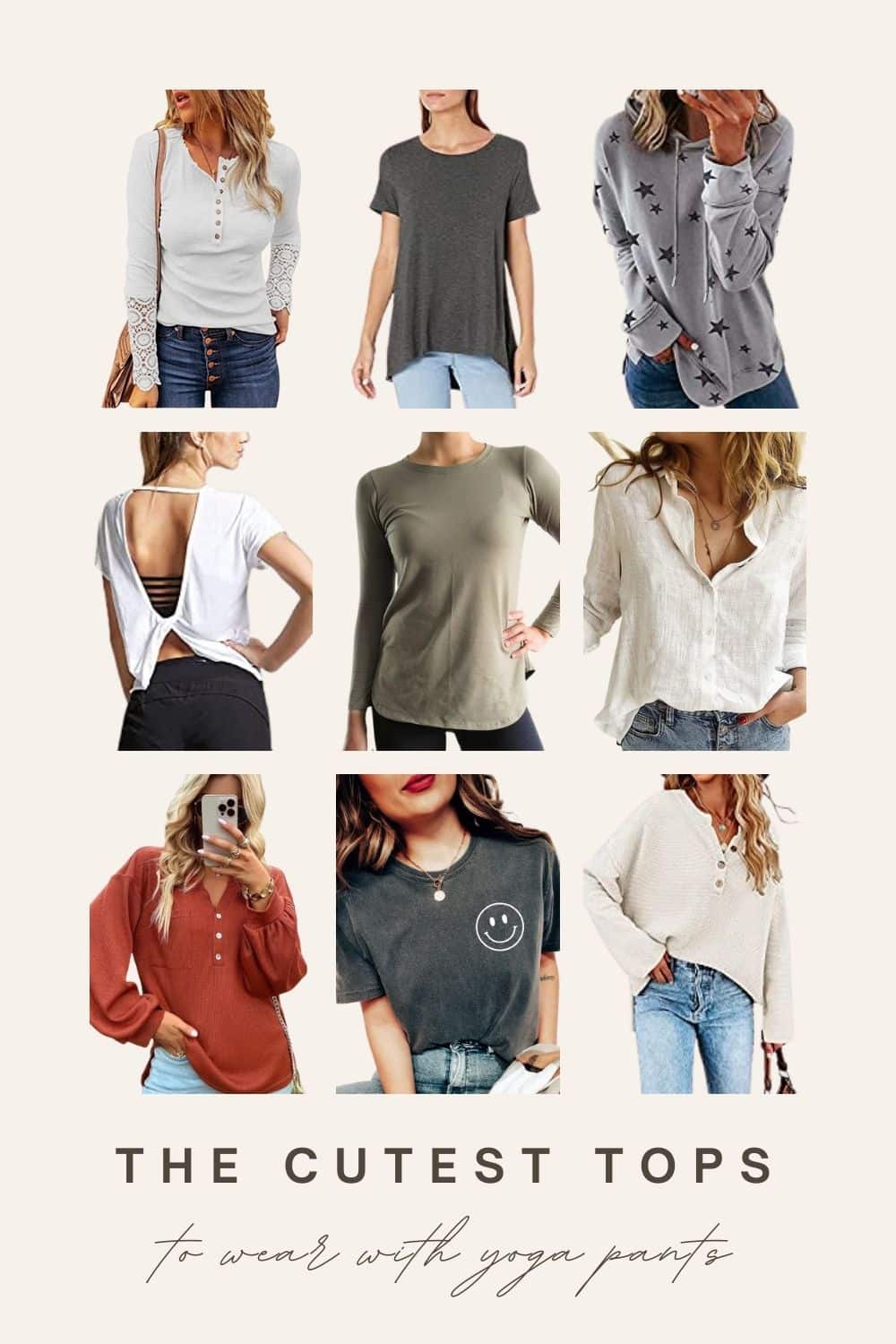The Cutest Tops to Wear With Yoga Pants