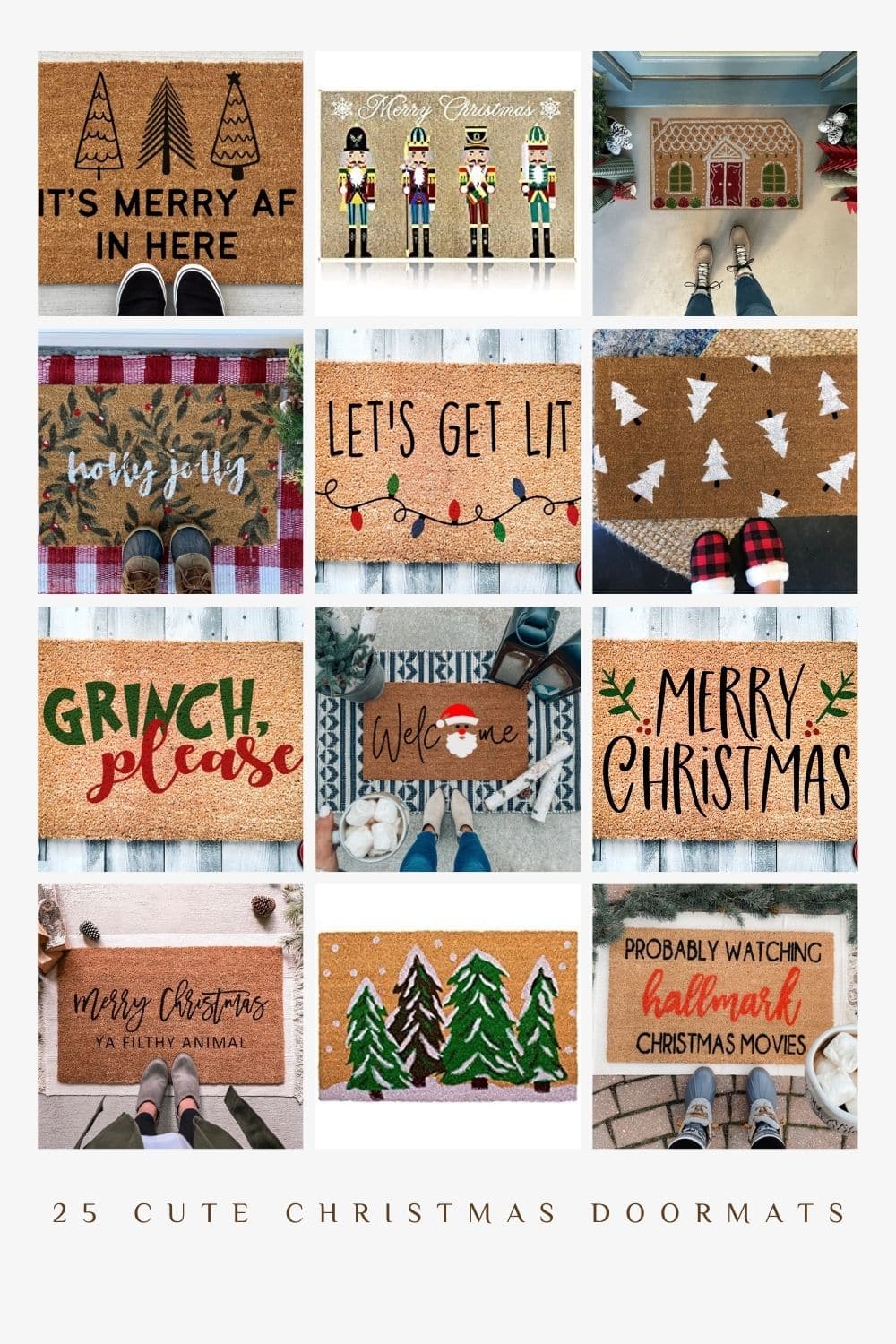 25 Cute Christmas Doormats