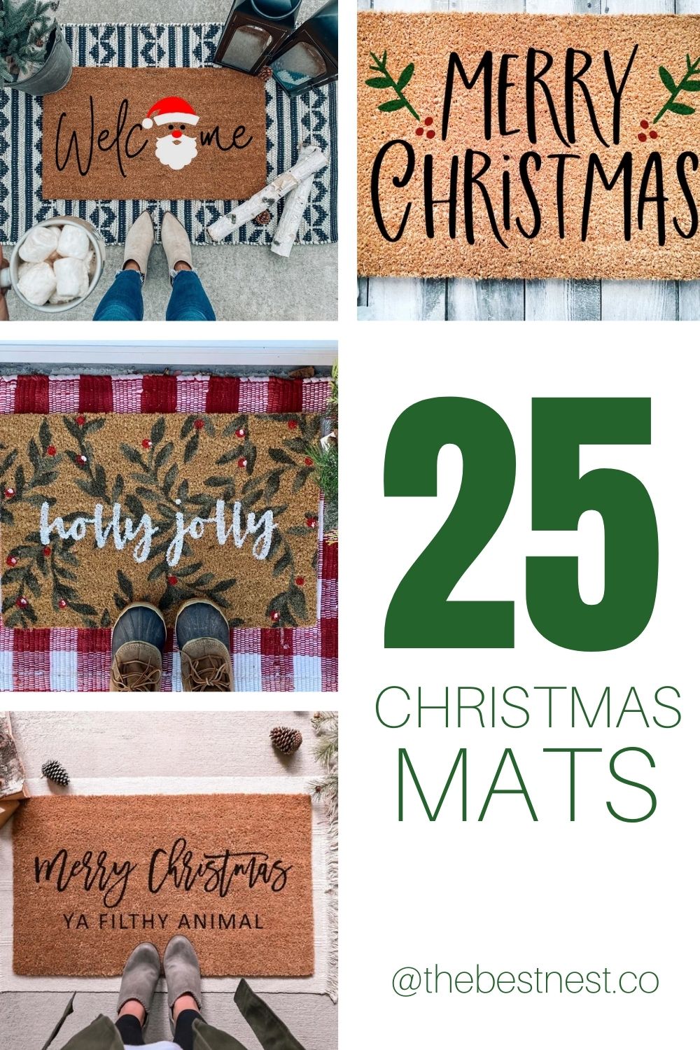 25 Cute Christmas Doormats