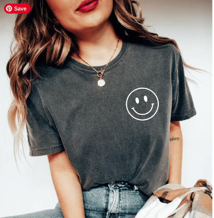 tshirt with smiley face