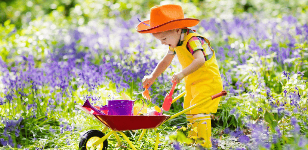 kid in the garden
