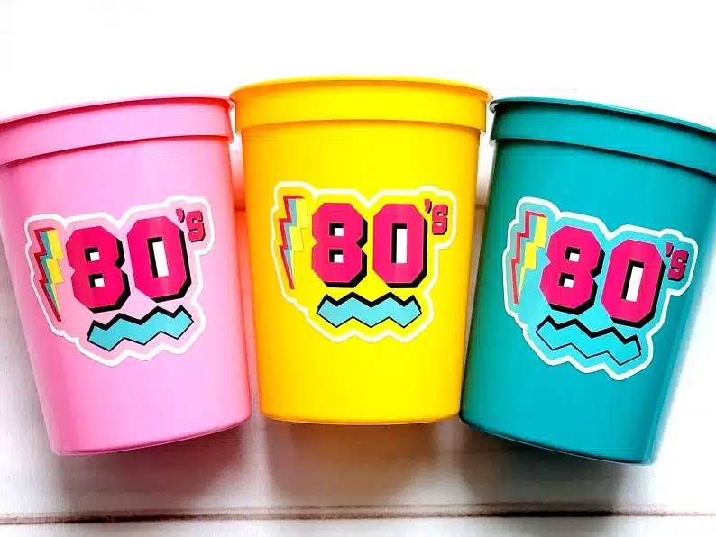80s plastic party cups