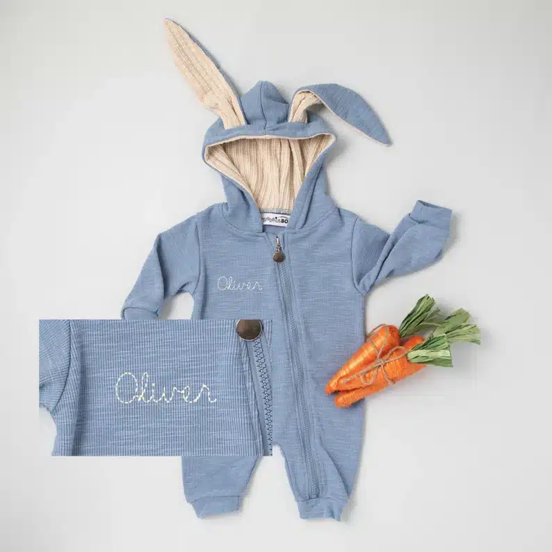 Blue bunny easter suit for boys