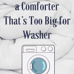washing a comforter