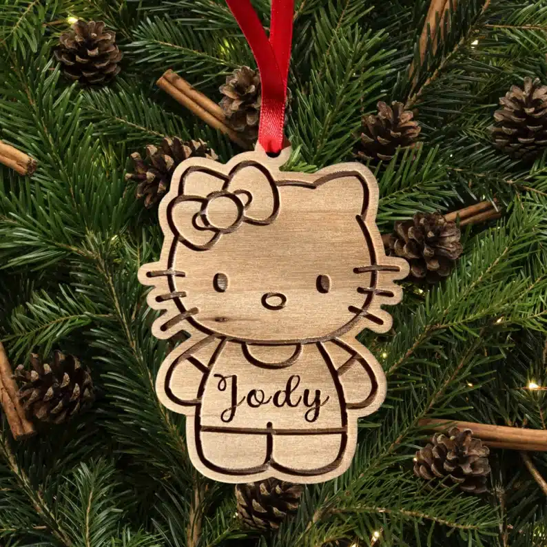 personalized hello kitty Christmas ornaments