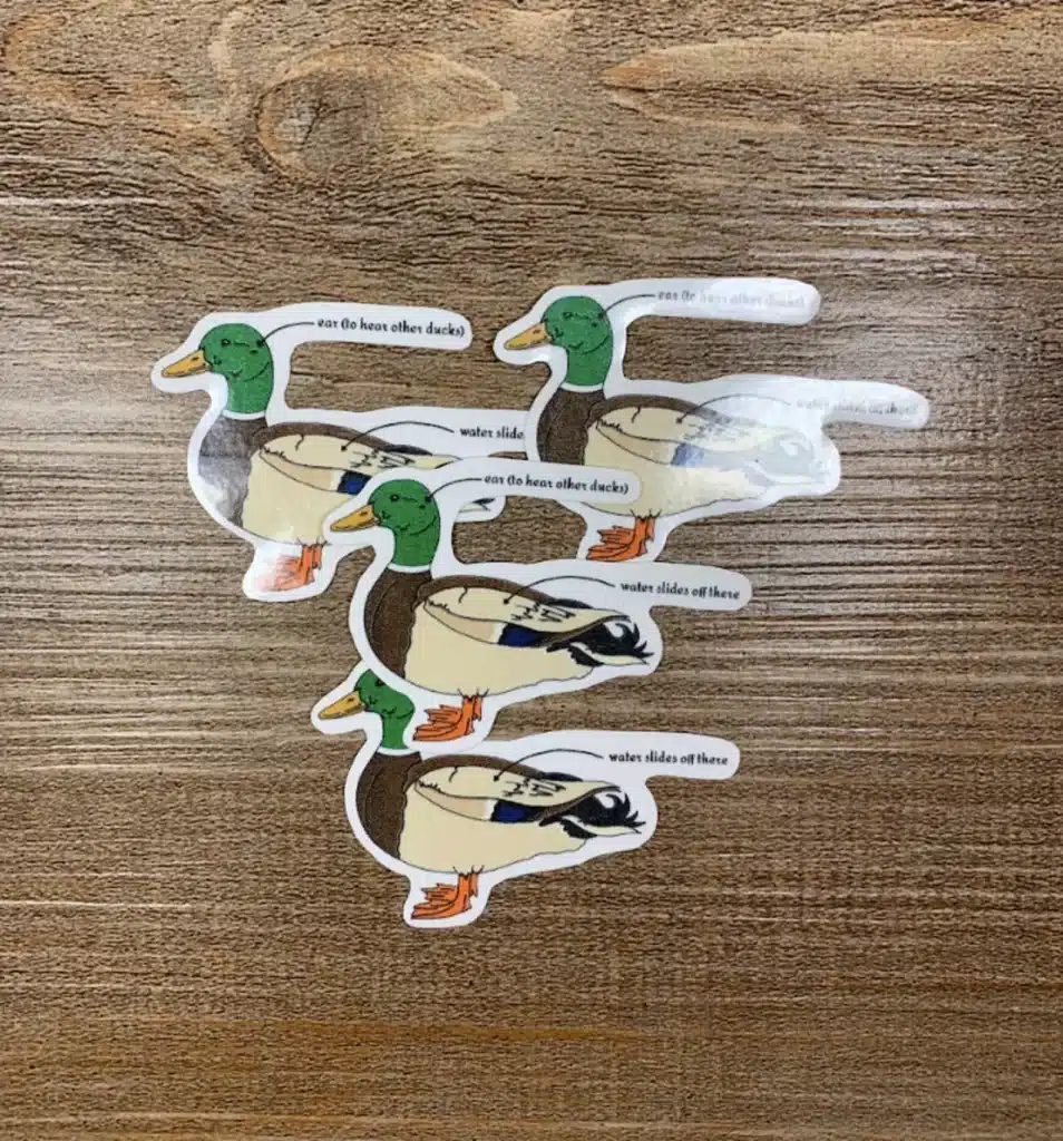 funny duck stickers