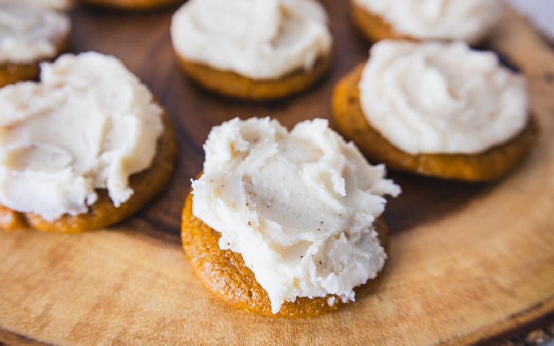 Pumpkin Spice Cookies With Brown Butter Icing