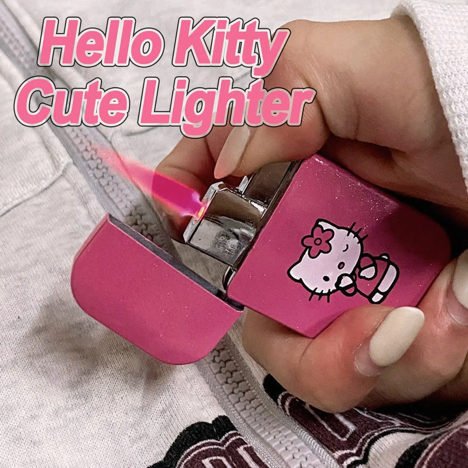 Hello Kitty pink flame lighter